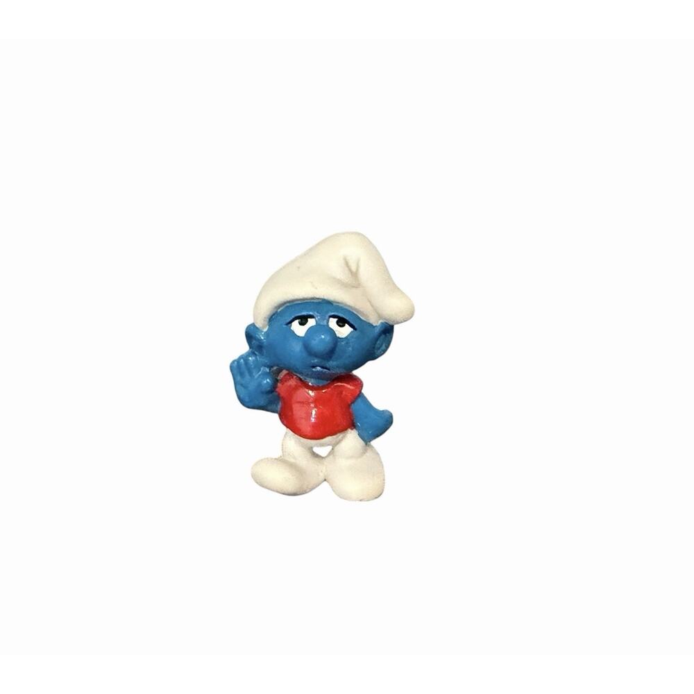 Smurfs 20402 Slouchy Smurf Smurfling Rare Vintage Figure Peyo PVC Toy Figurine - Picture 7 of 7